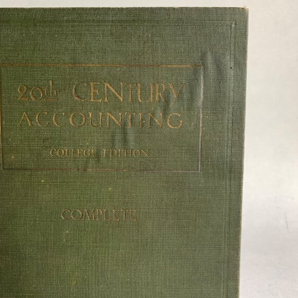 1929 20th Century Accounting College Edition James Baker Vintage Book Green - Picture 9 of 9